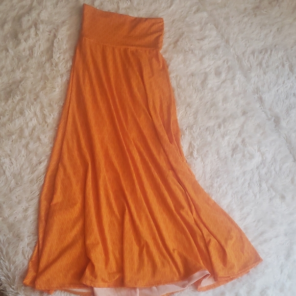 LuLaRoe Dresses & Skirts - Sold!! XXS Orange Patterned Maxi